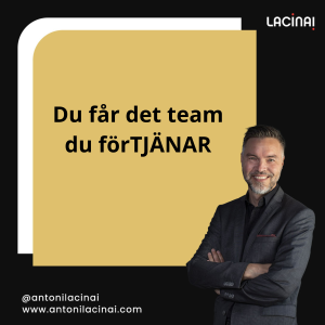 Antoni Lacinai, föreläsare och expert på kommunikation, arbetsglädje och motivation.