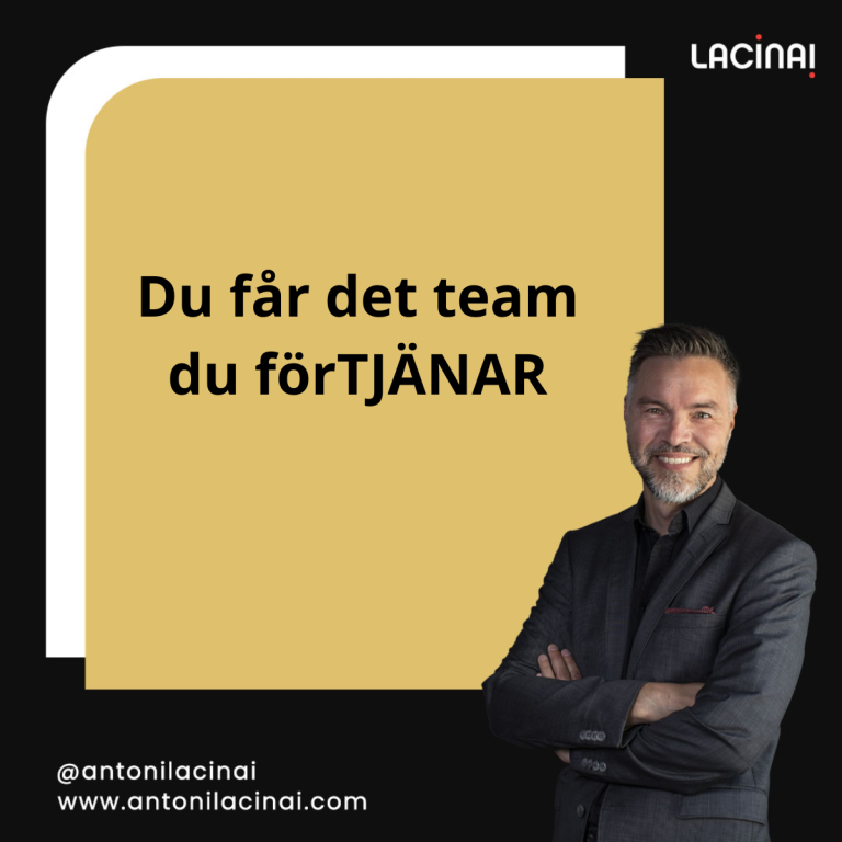 Antoni Lacinai, föreläsare och expert på kommunikation, arbetsglädje och motivation.